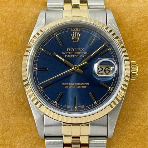 rolex datejust quadrante bicolore|rolex datejust blu.